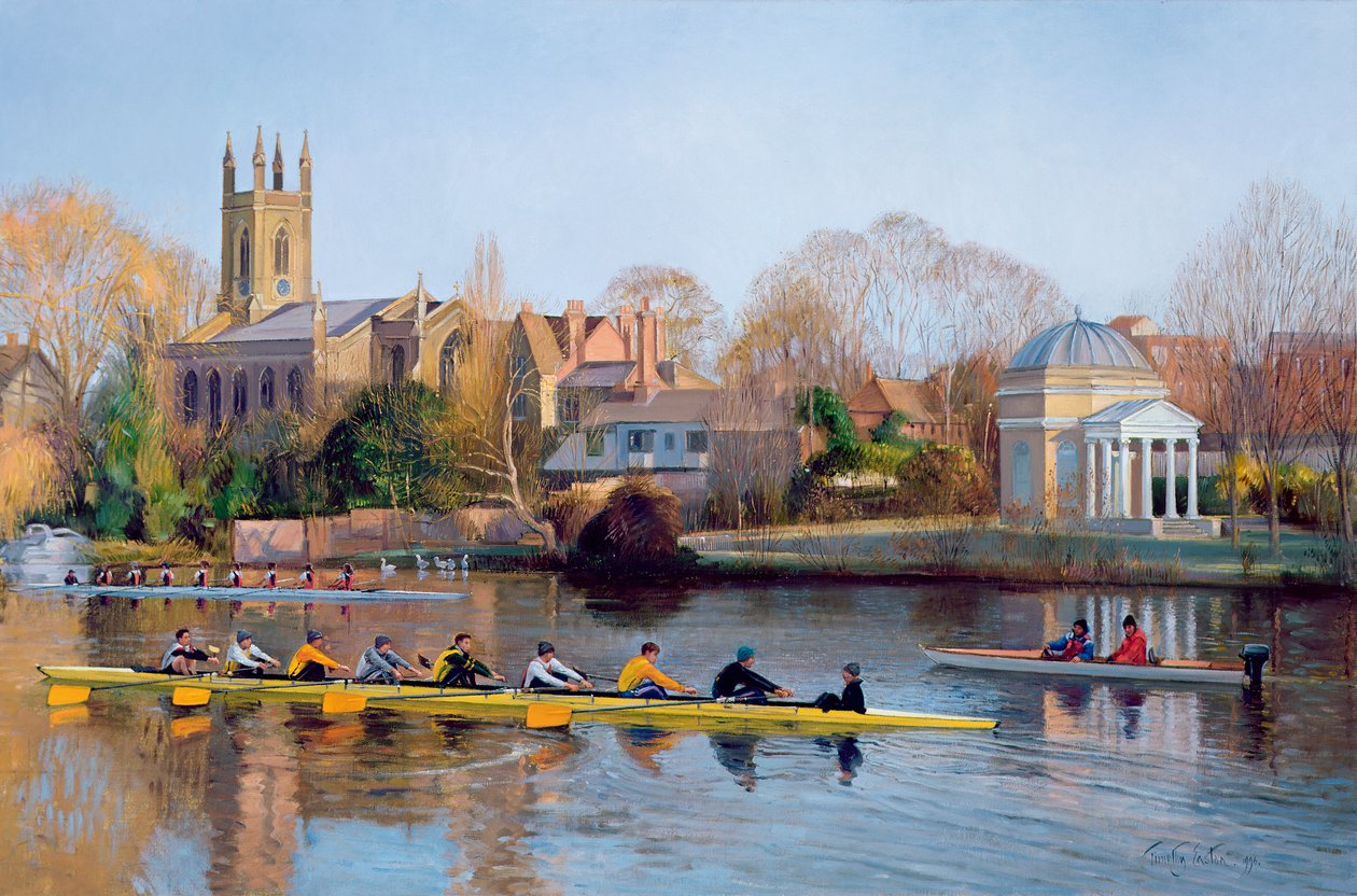 Wintertraining in Hampton door Timothy Easton