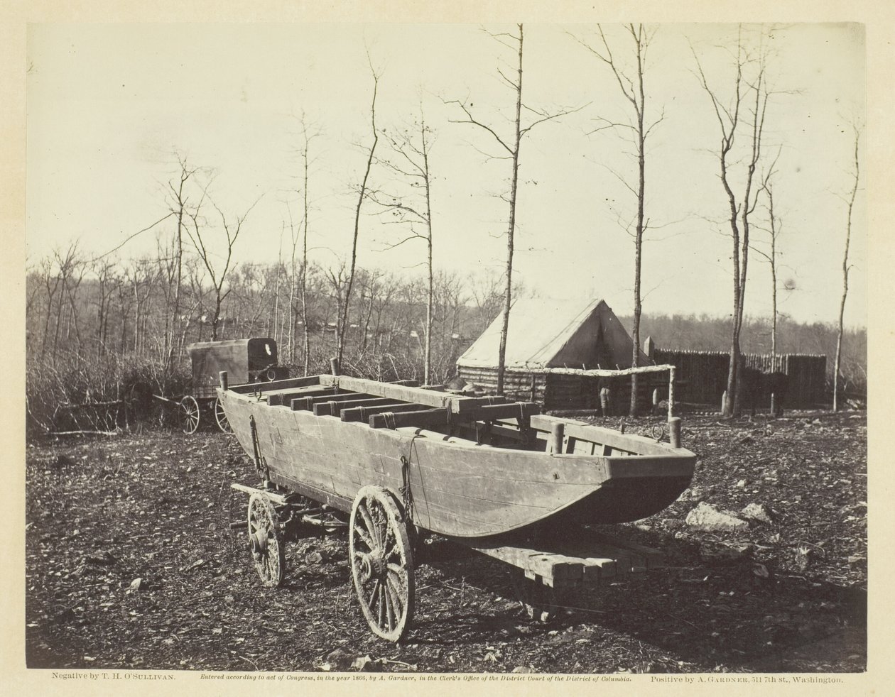 Pontonboot, Brandy Station, Virginia door Timothy O