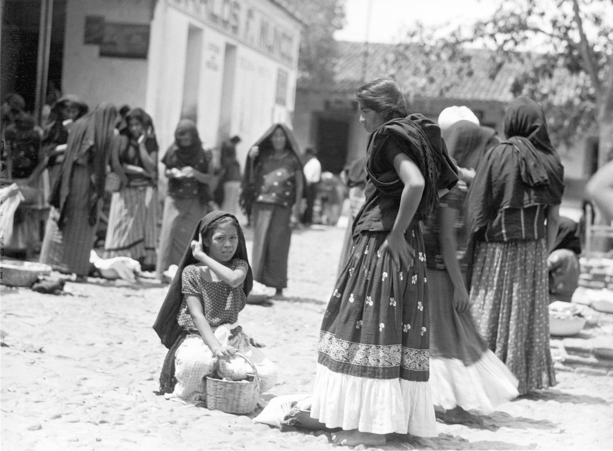 Markt in Tehuantepec, Mexico door Tina Modotti