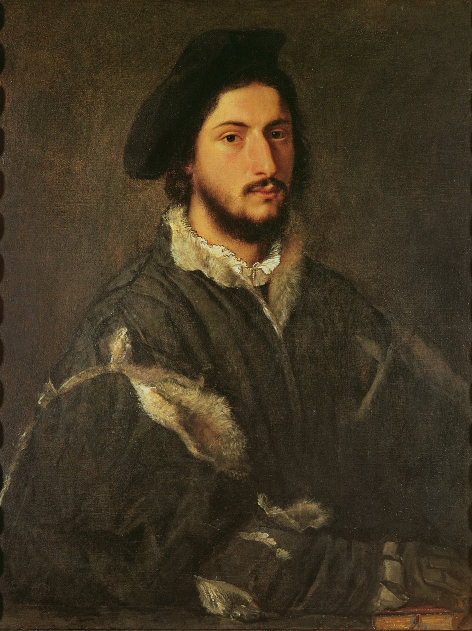 Portret van Vincenzo Mosti, c.1520 door Tiziano Vecelli
