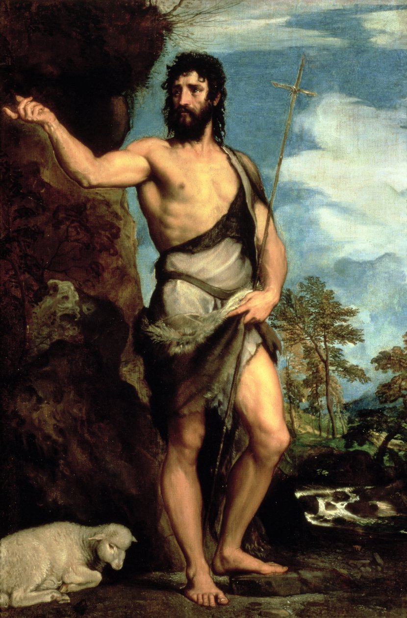 Sint Jan de Doper door Tiziano Vecelli