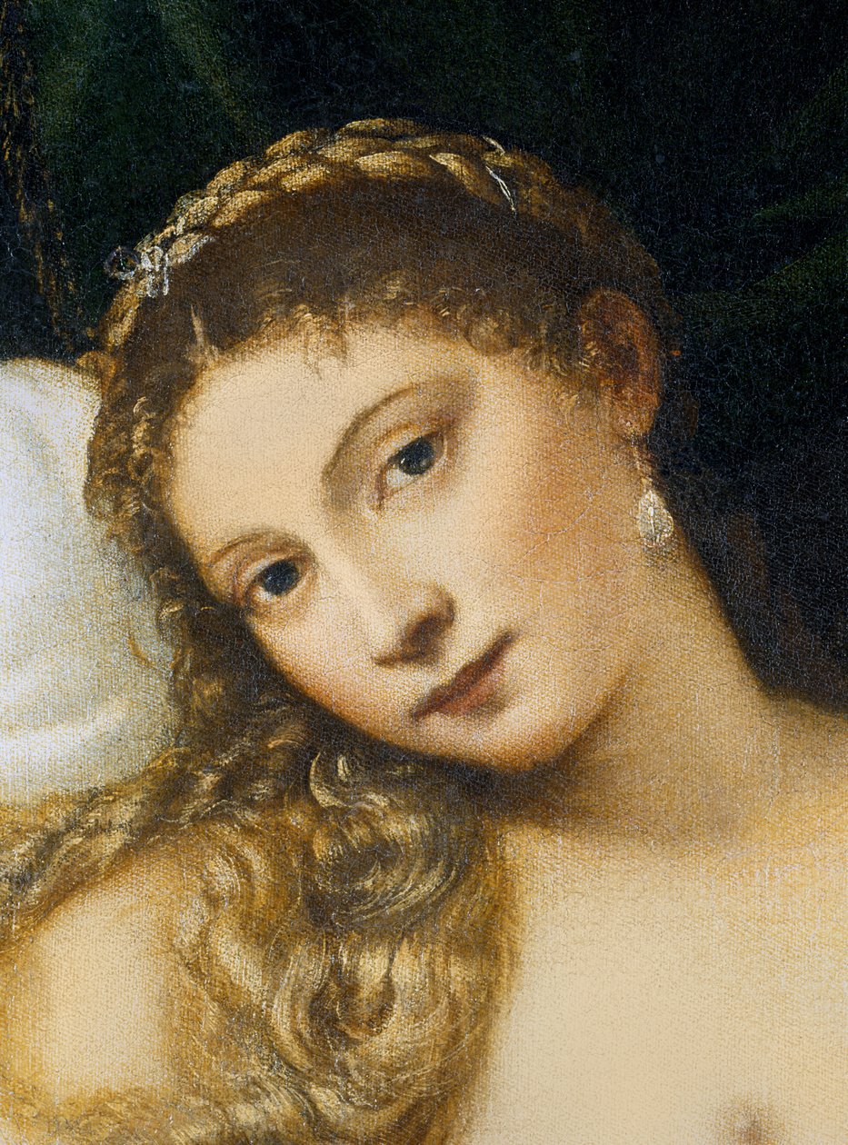 Venus van Urbino, voor 1538 (detail) door Tiziano Vecelli