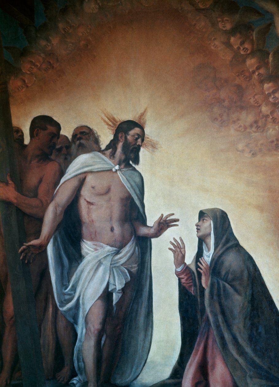 Verschijning van de verrezen Christus aan de Maagd door Titian (c.1488 1576)