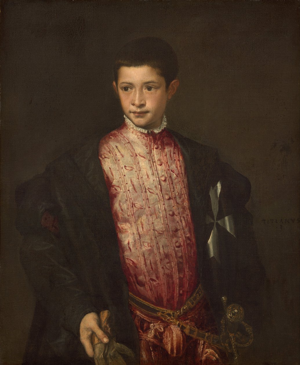 Ranuccio Farnese door Tiziano Vecelli