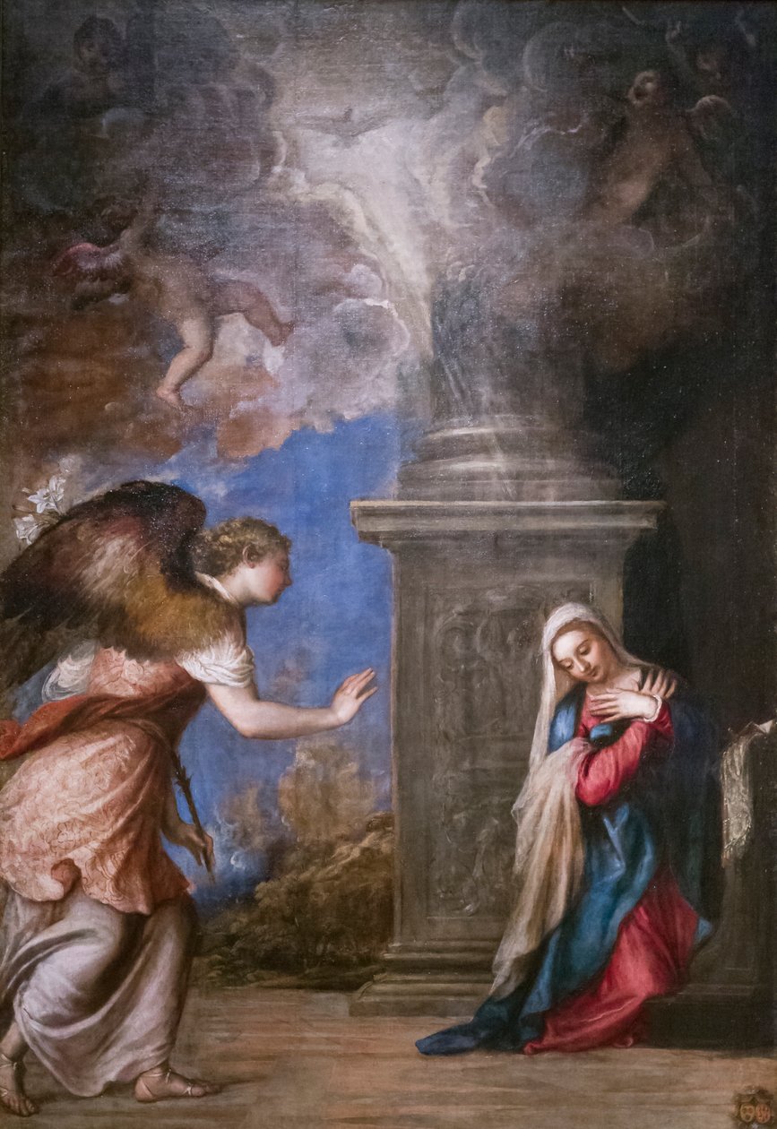 Aankondiging door Titian (c.1488 1576)