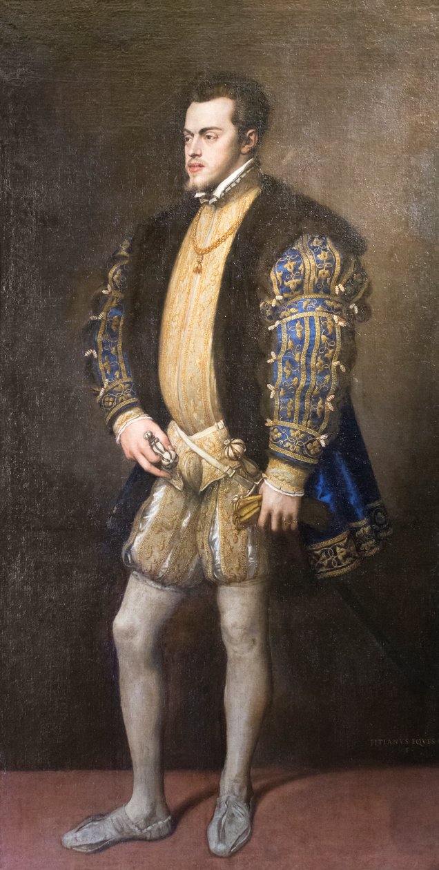 Portret van Filips II door Titian (c.1488 1576)