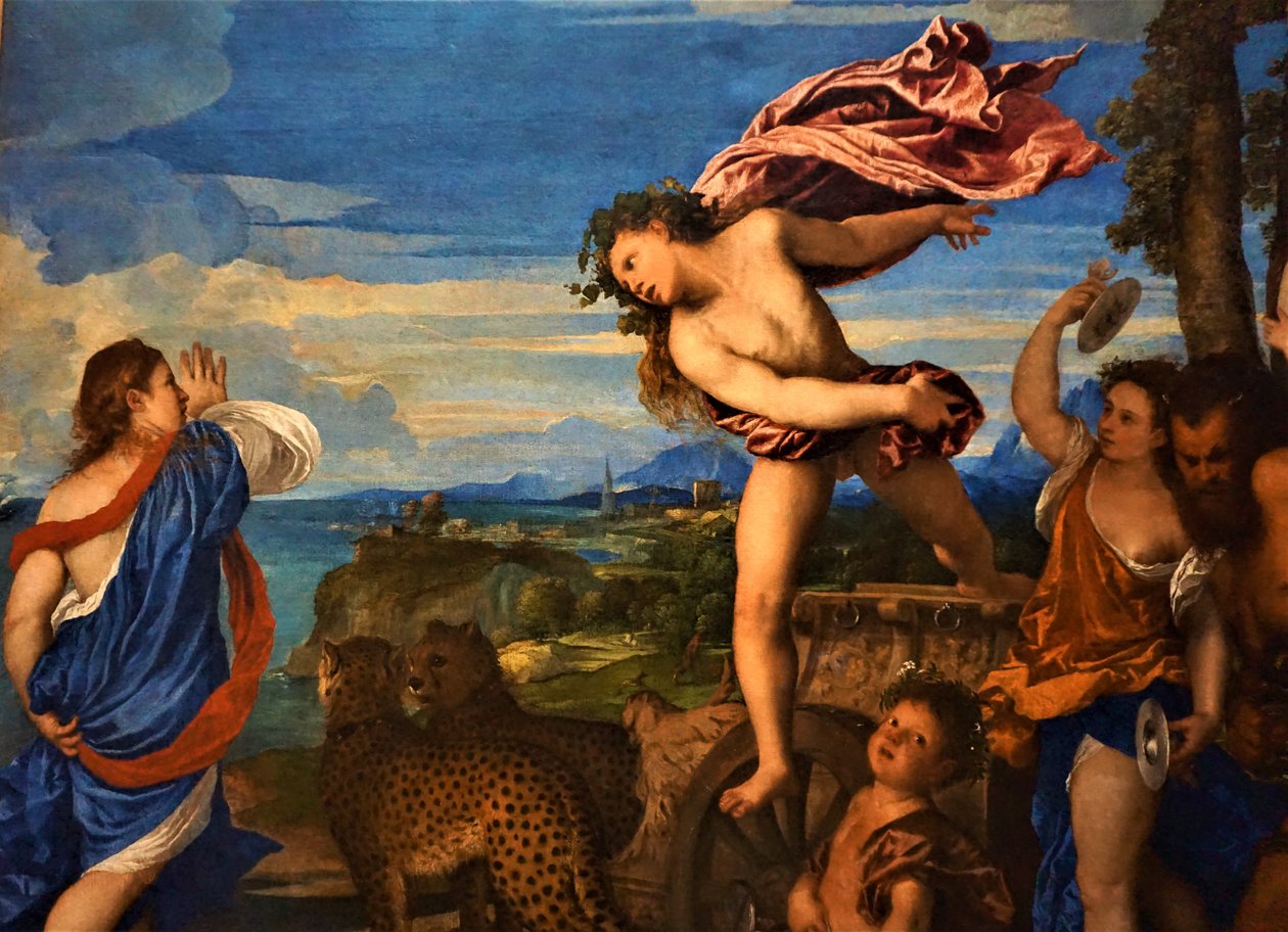 Bacchus en Ariadne door Titian