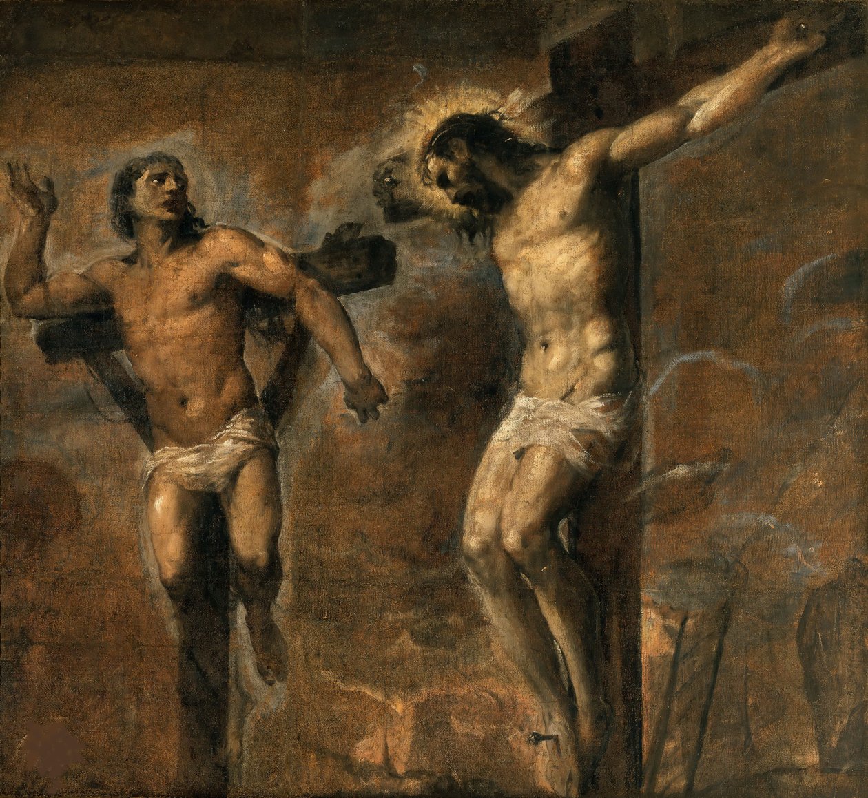 Christus en de Goede Dief, ca. 1565-1570 door Titian