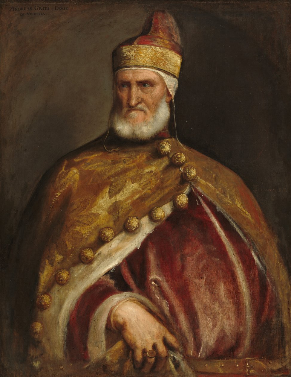 Doge Andrea Gritti, ca. 1546-1550 door Titian