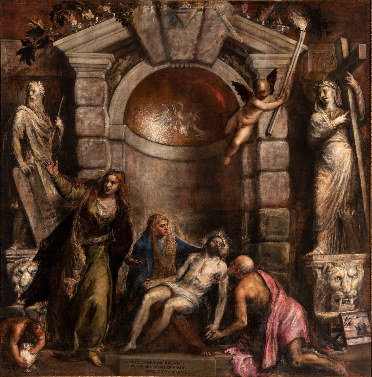 Pietà, 1575-1576 door Titian