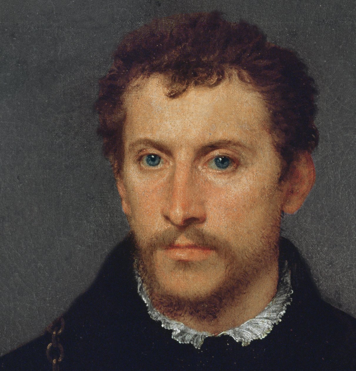 De Engelsman (detail), 1540-5 door Tiziano Vecelli