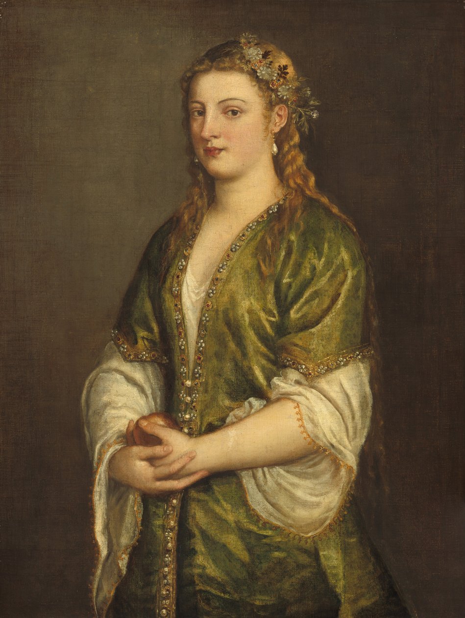 Vrouw met een Appel door Titian