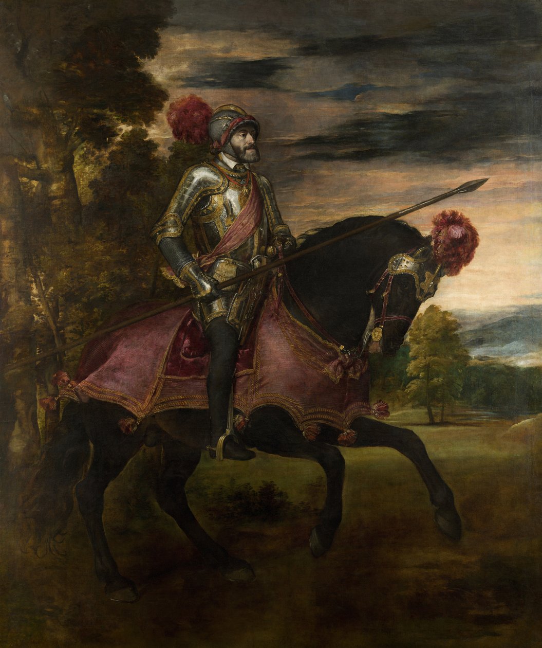 Karel V in Mühlberg door Tiziano Vecelli