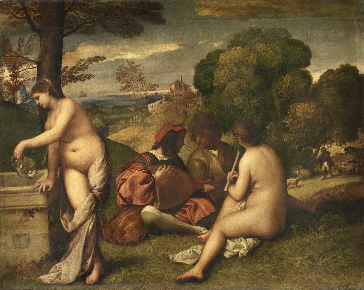 Het Concert Champêtre door Tiziano Vecelli
