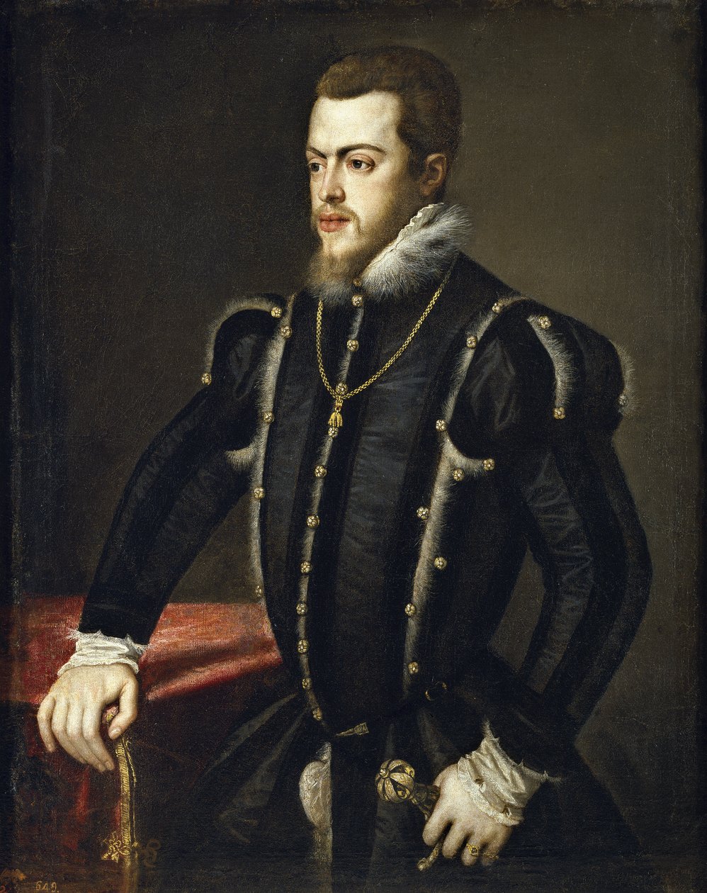 Portret van Filips II door Tiziano Vecelli