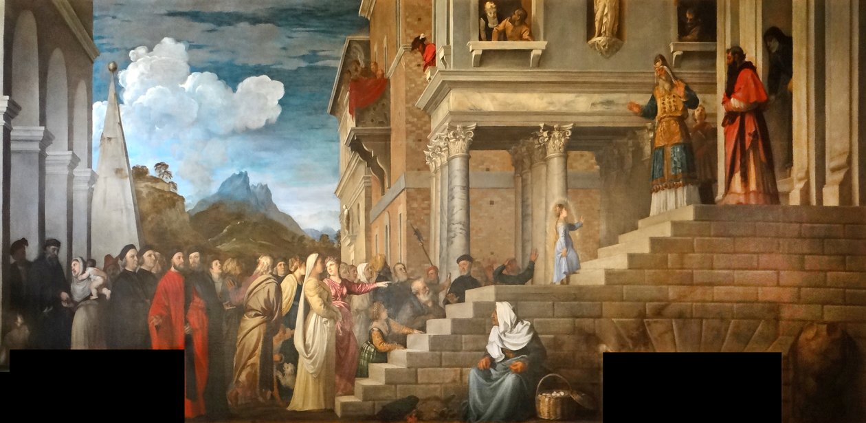 Presentatie van de Maagd in de Tempel door Tiziano Vecelli