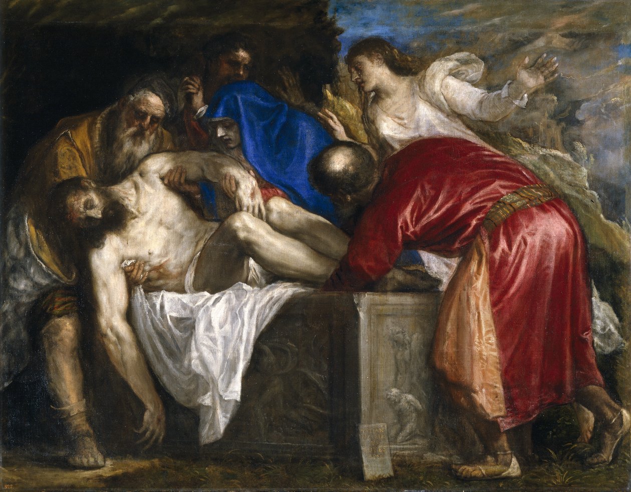 De Begrafenis van Christus door Tiziano Vecelli