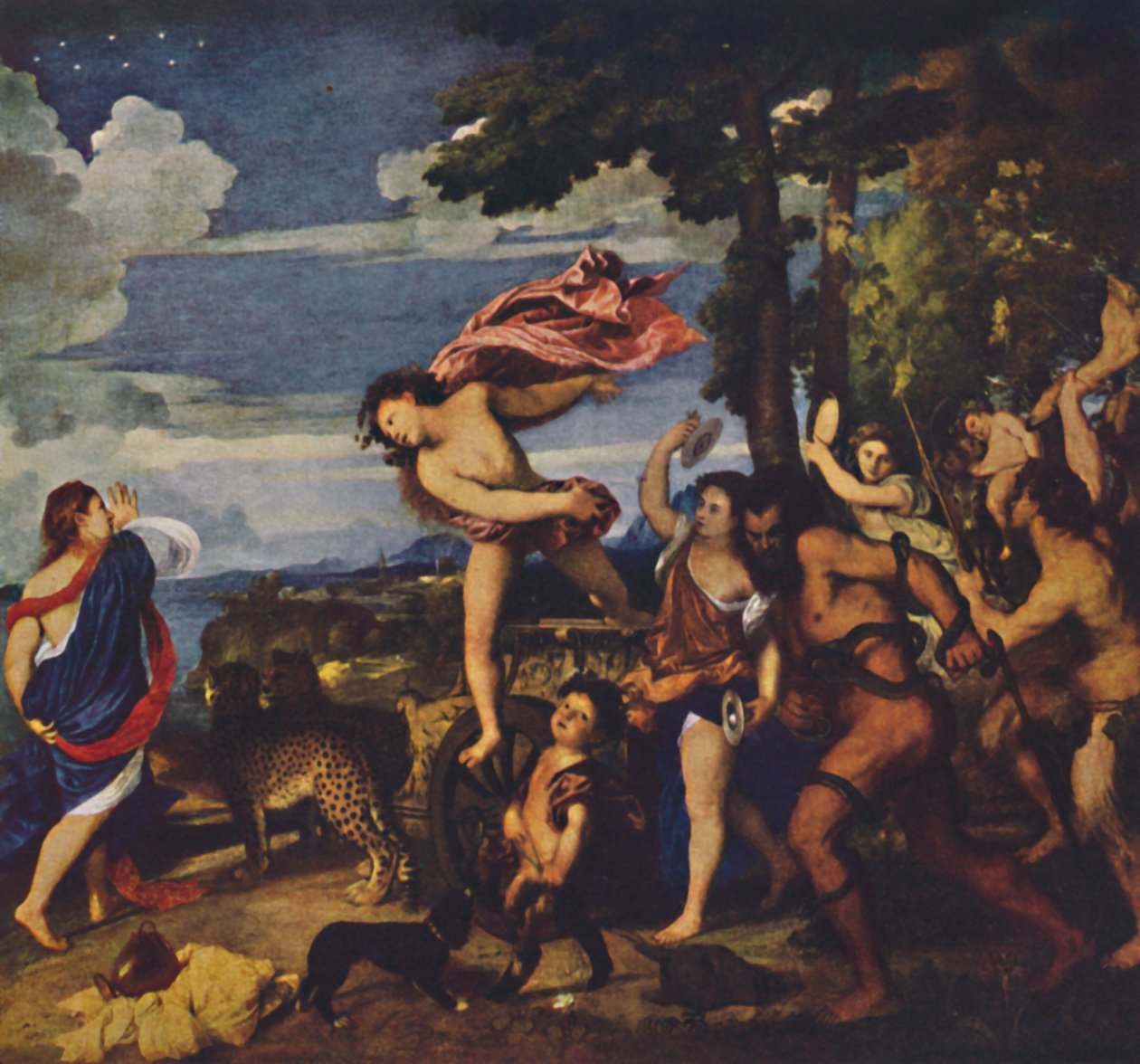 Bacchus en Ariadne, 1520-1523, c1950 door Tiziano Vecelli