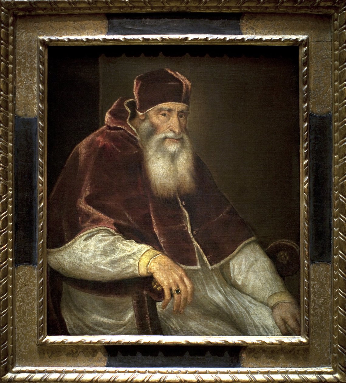 Paus Paulus III (Alessandro Farnese) door Tiziano Vecelli