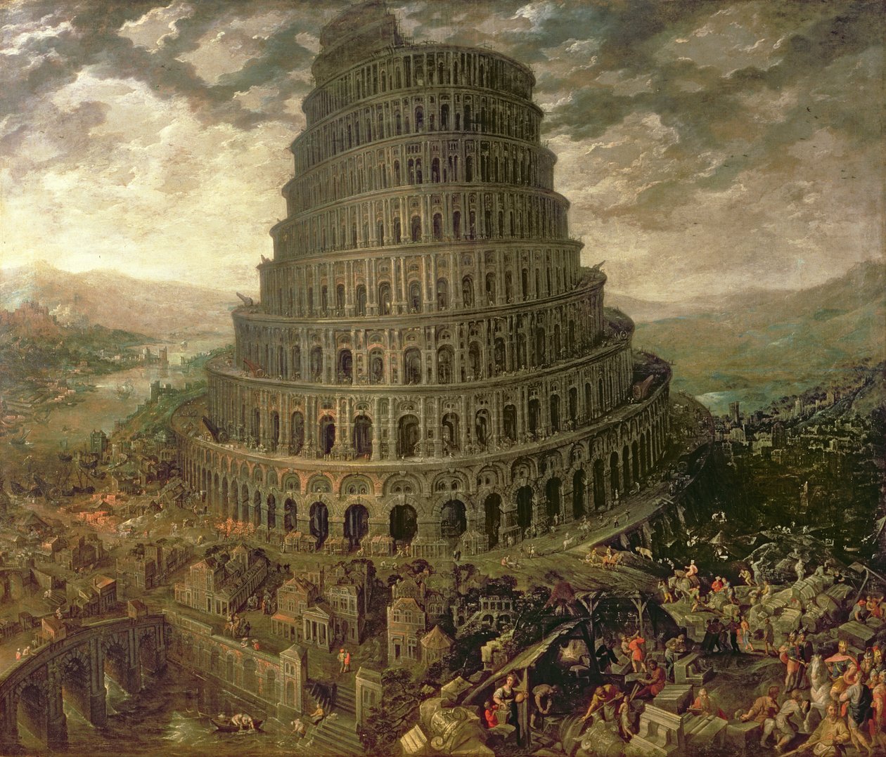 De toren van Babel door Tobias Verhaecht