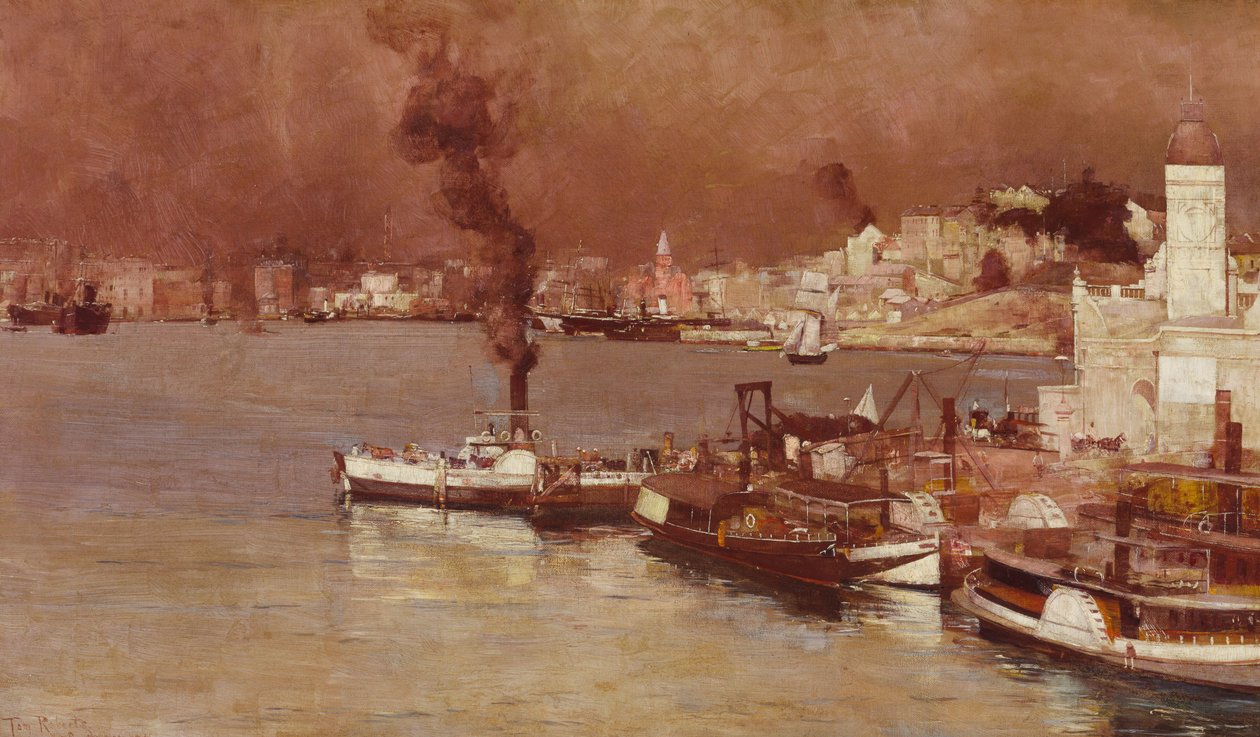 Een Herfstochtend, Milsons Point, Sydney door Tom Roberts