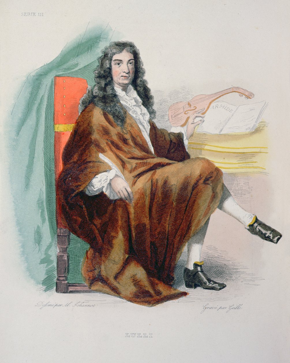 Jean-Baptiste Lully (1632-87) door Tony Johannot