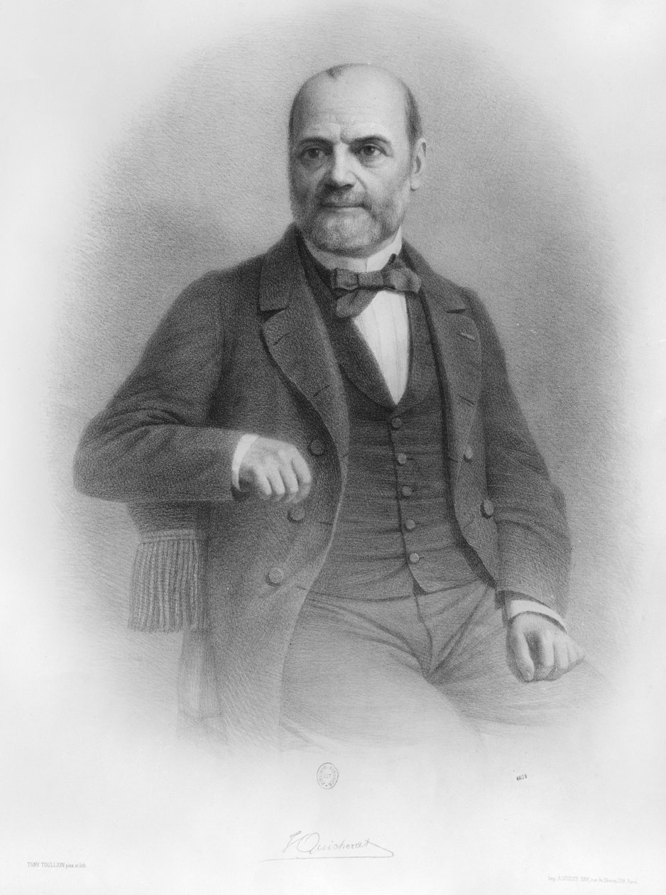 Jules Étienne Joseph Quicherat door Tony Toullion
