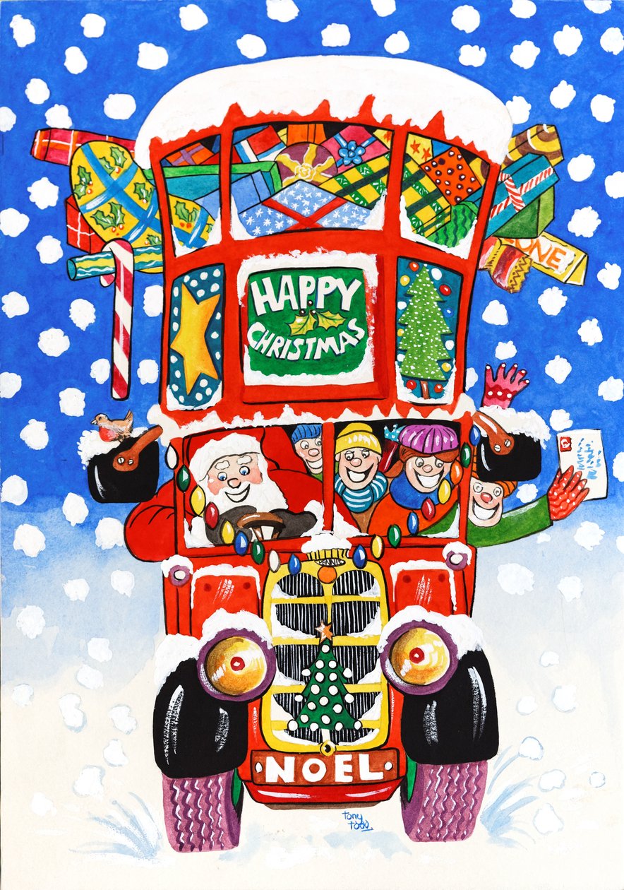 Kerst dubbeldekker door Tony Todd
