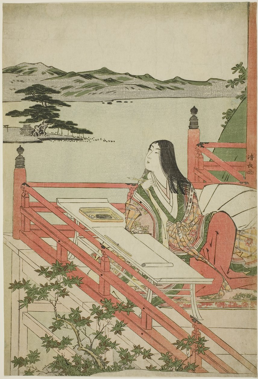 Murasaki Shikibu door Torii Kiyonaga