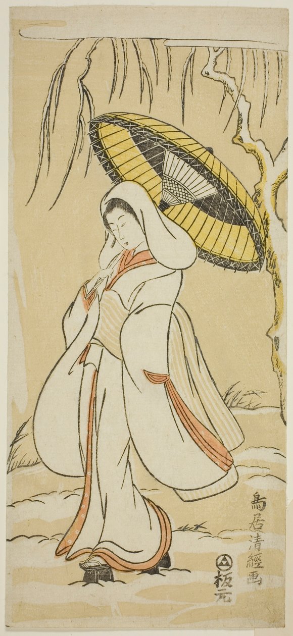 De Reigermaagd door Torii Kiyotsune