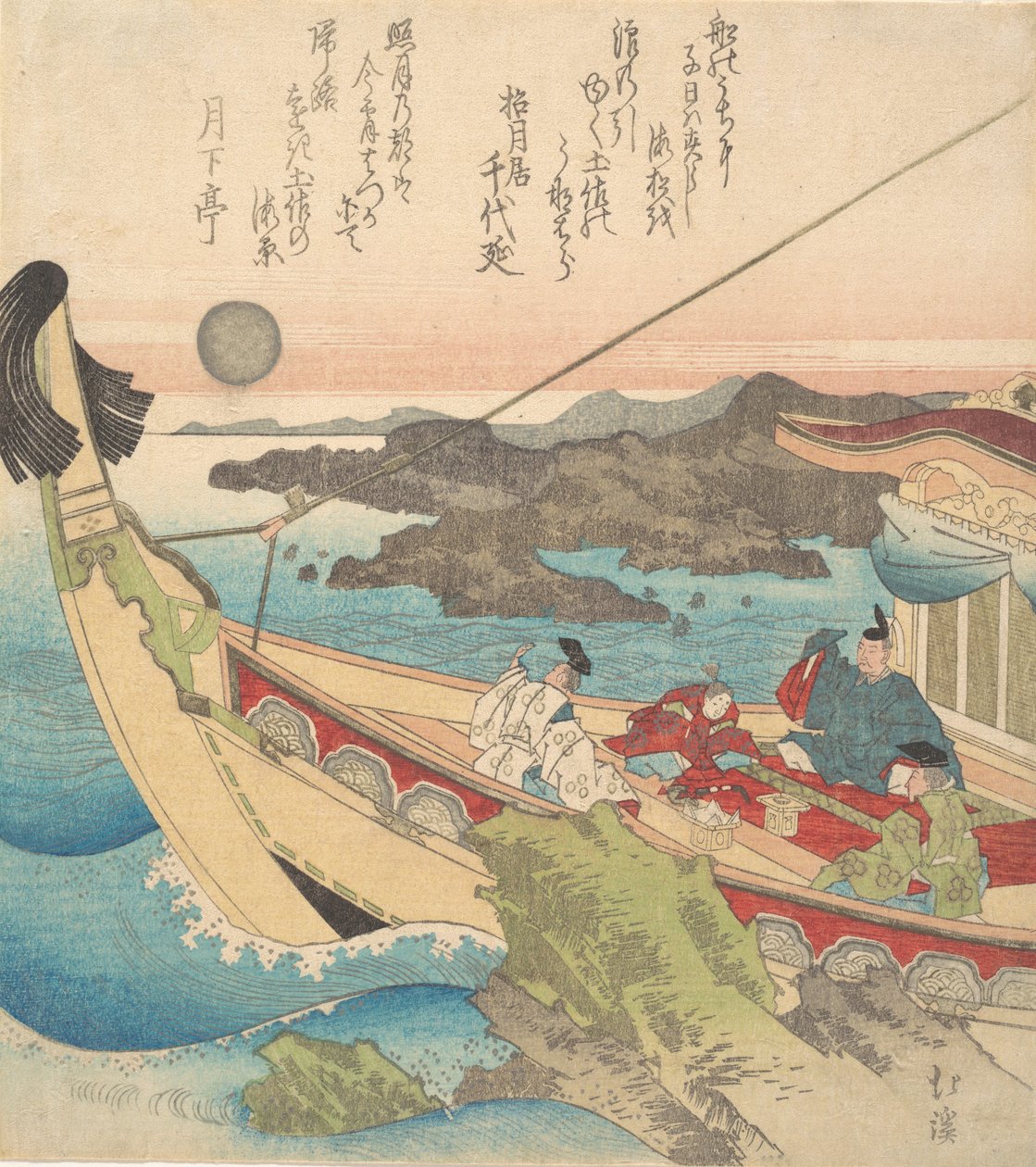 Binnenzee bij Tosa, ca. 1820 door Totoya Hokkei