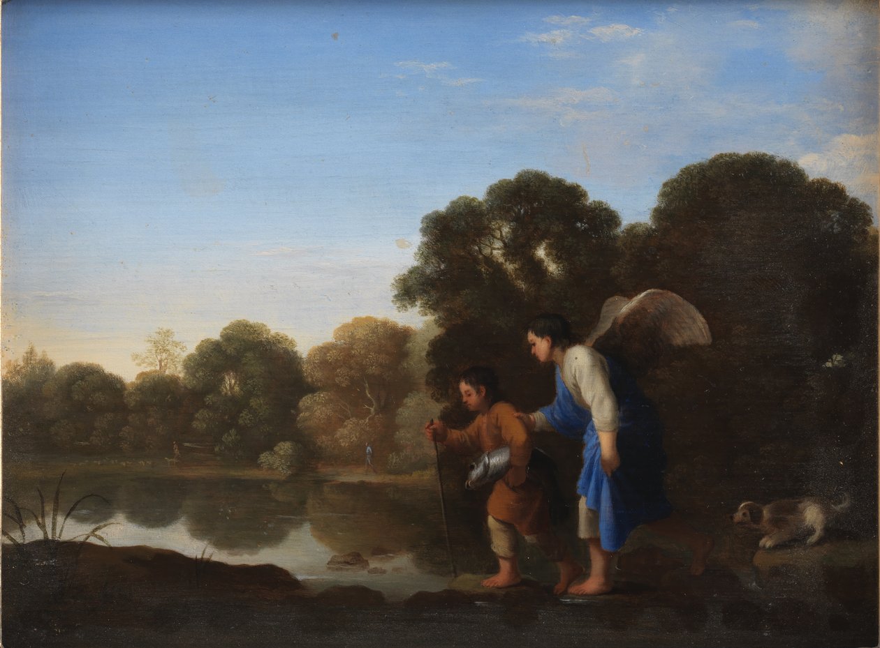 Jonge Tobiah en de Engel door Toussaint Gelton