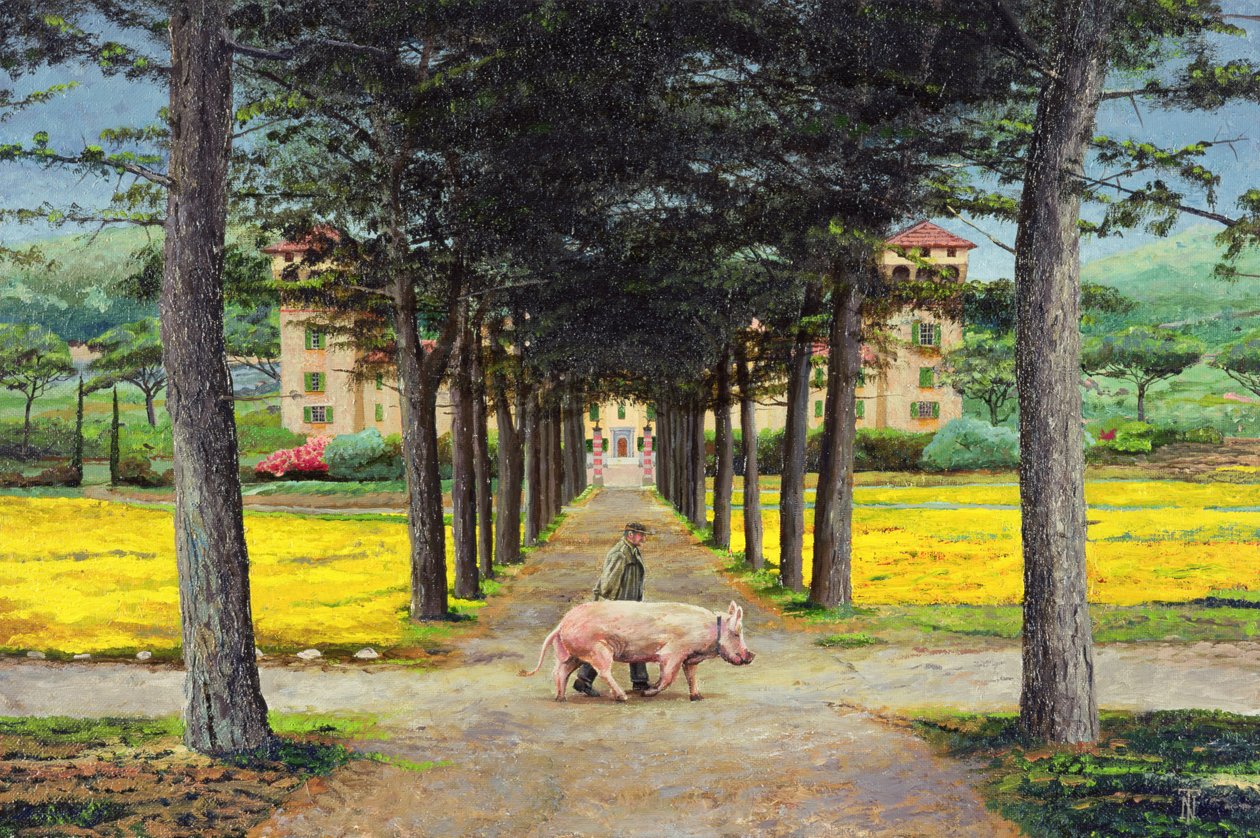 Grote Varken, Pistoia, Toscane door Trevor Neal