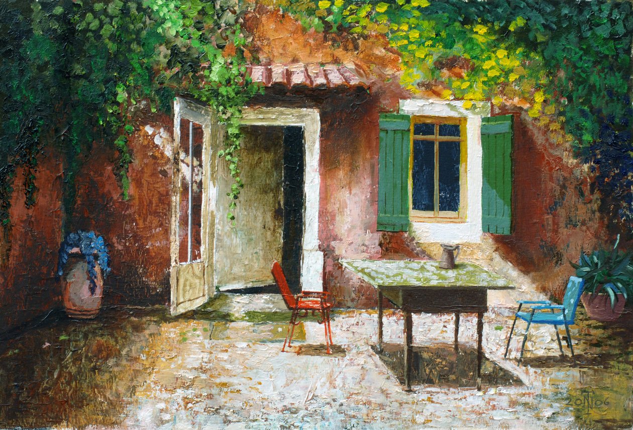Franse Patio, 2006 door Trevor Neal