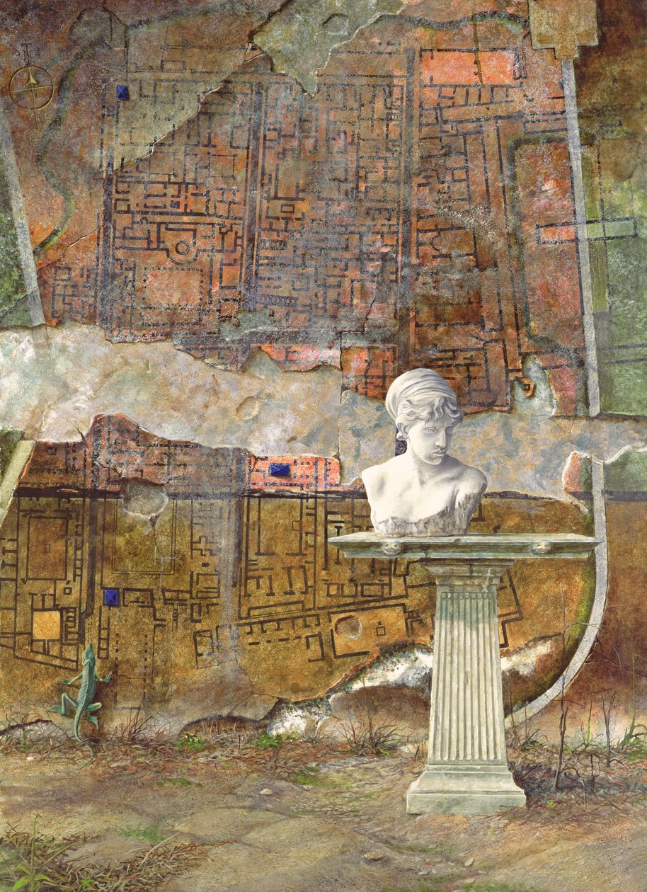Herculaneum Site Plan, 1994 door Trevor Neal