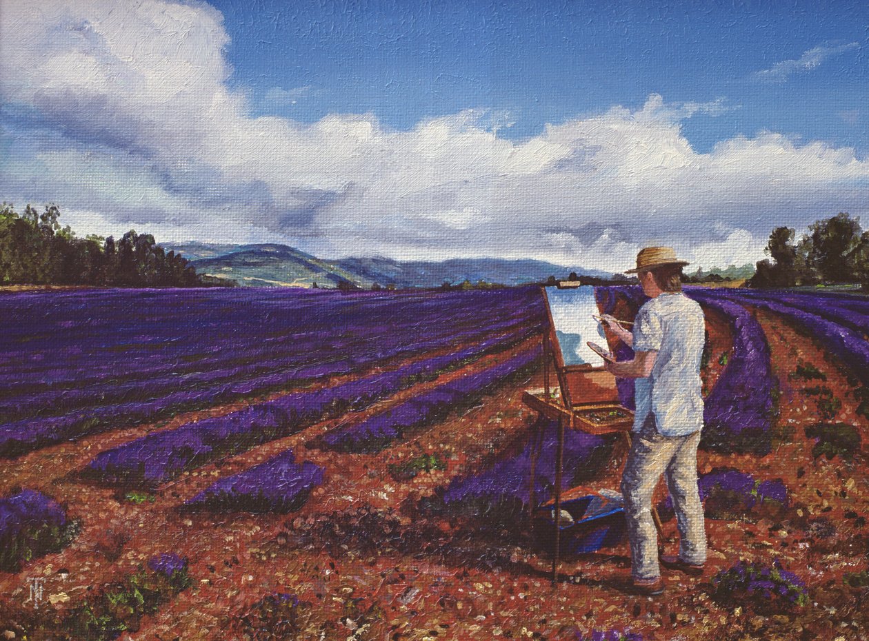 Schilder, Vaucluse, Provence, 1998 door Trevor Neal