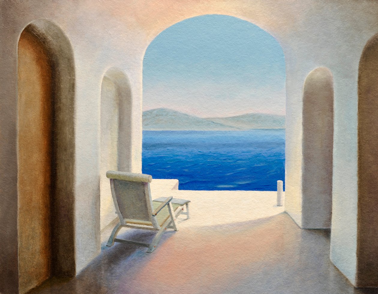 Santorini 9 door Trevor Neal