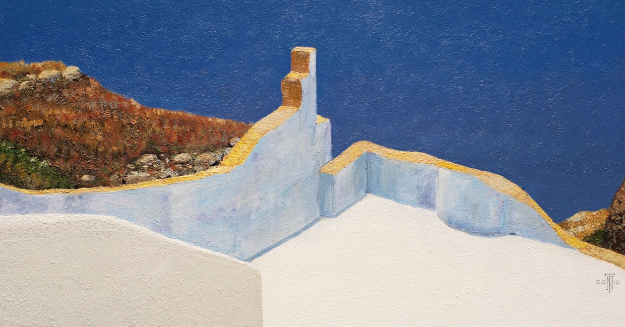 Santorini I, 2010 door Trevor Neal