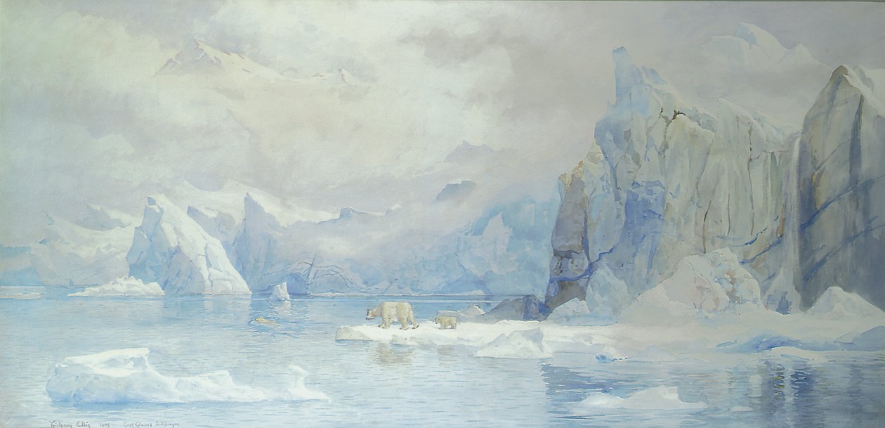 Oostelijke Gletsjer, Spitsbergen, 1905 door Tristram Ellis