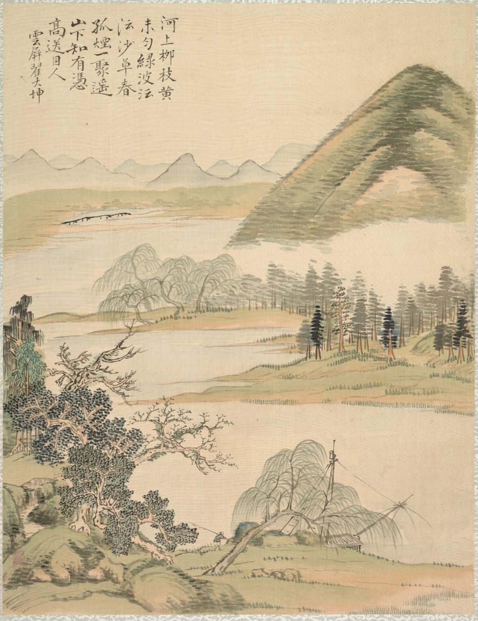 Wilgentakken in de lente, 1847 door Tsubaki Chinzan