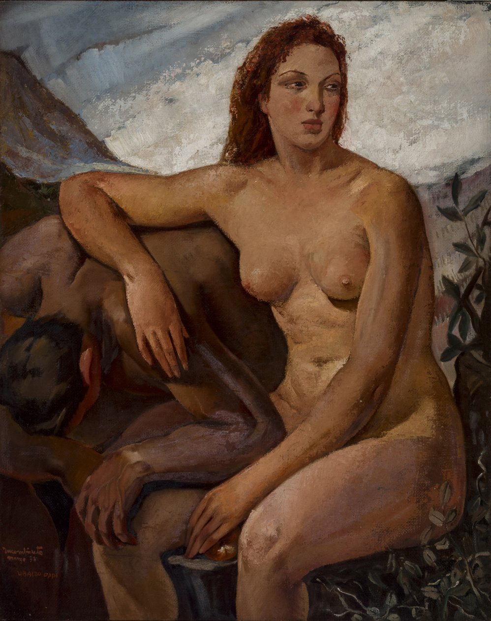 Adam en Eva, 1930 door Ubaldo Oppi