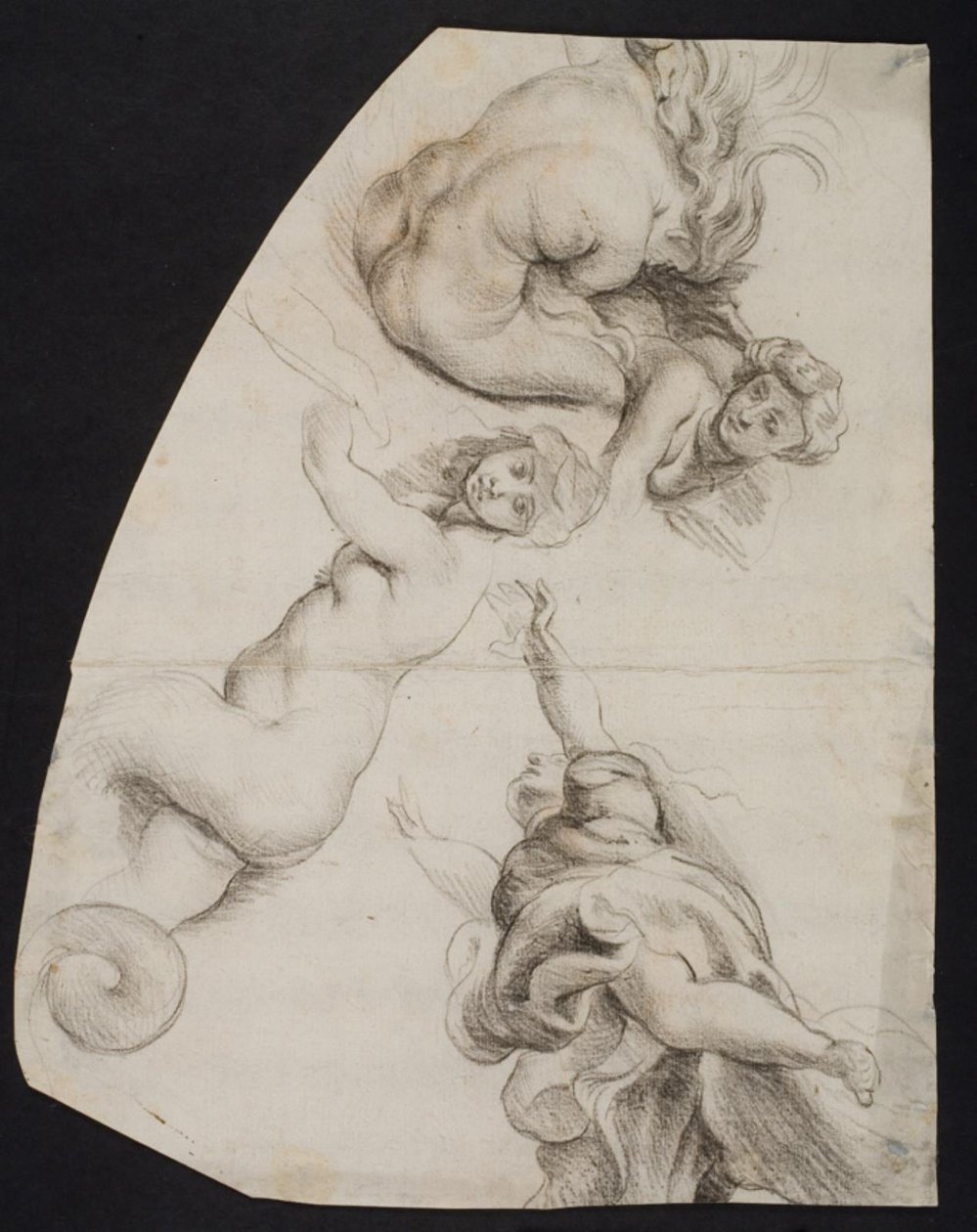 Vier vrouwelijke figuren uit 