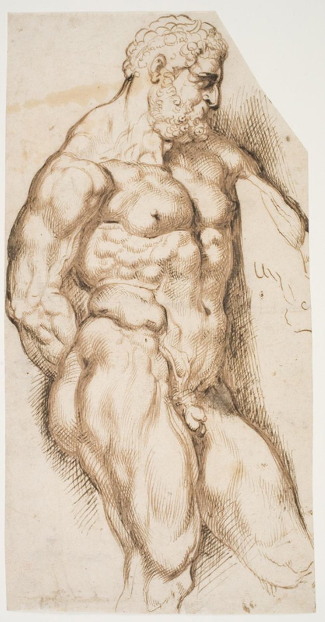 De Farnese Hercules door Ubekendt