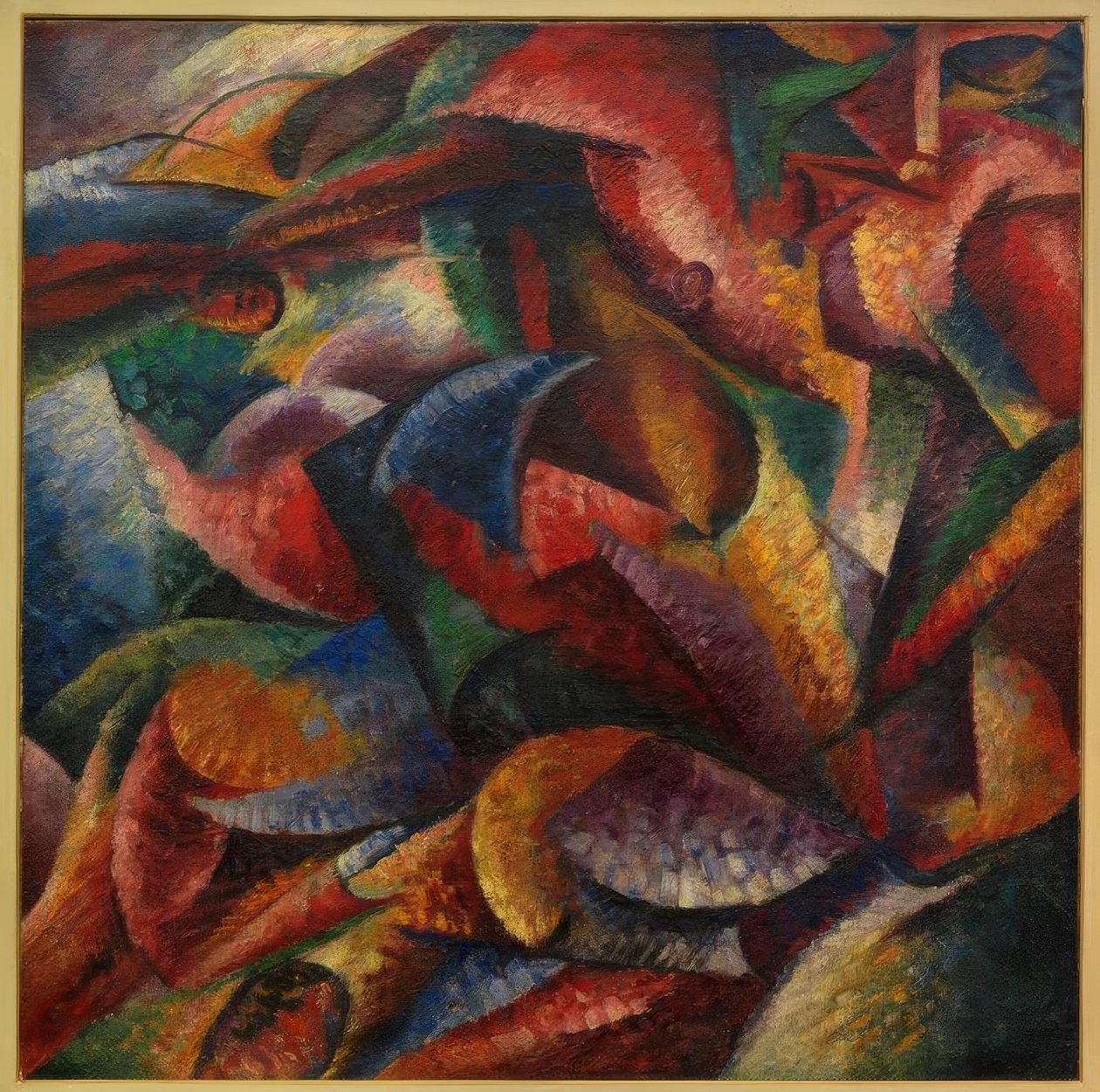 Dynamiek van een menselijk lichaam door Umberto Boccioni