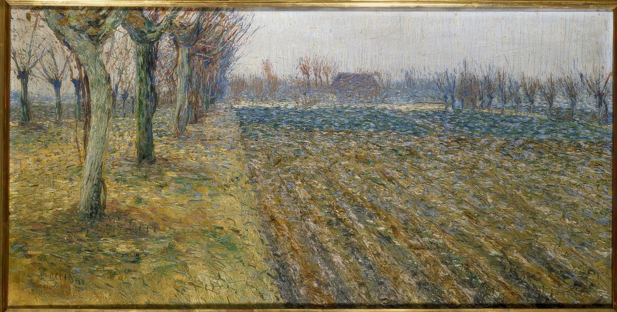 Landschap nabij Padua door Umberto Boccioni