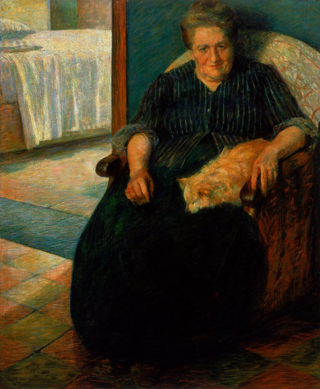 Signora Virginia, ca. 1905-10 door Umberto Boccioni