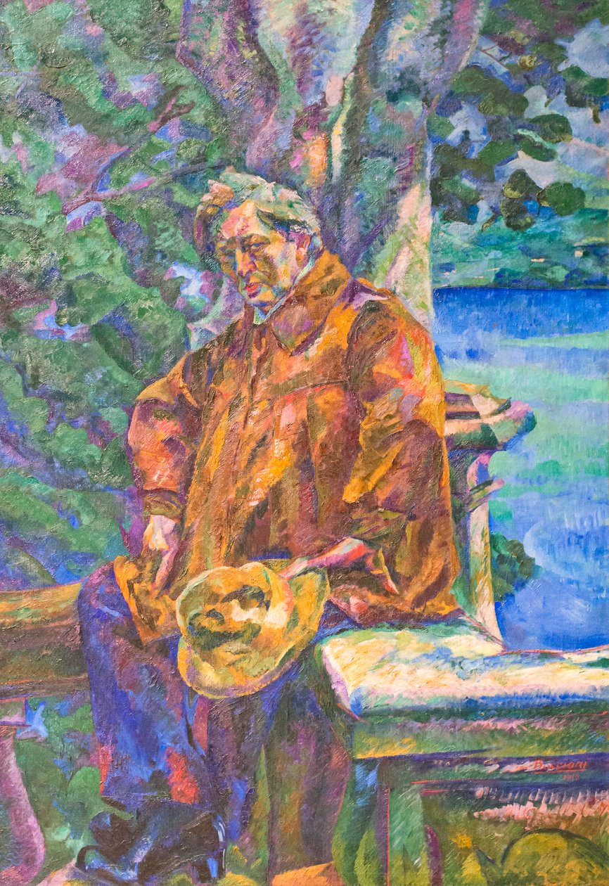 Portret van Ferruccio Busoni door Umberto Boccioni