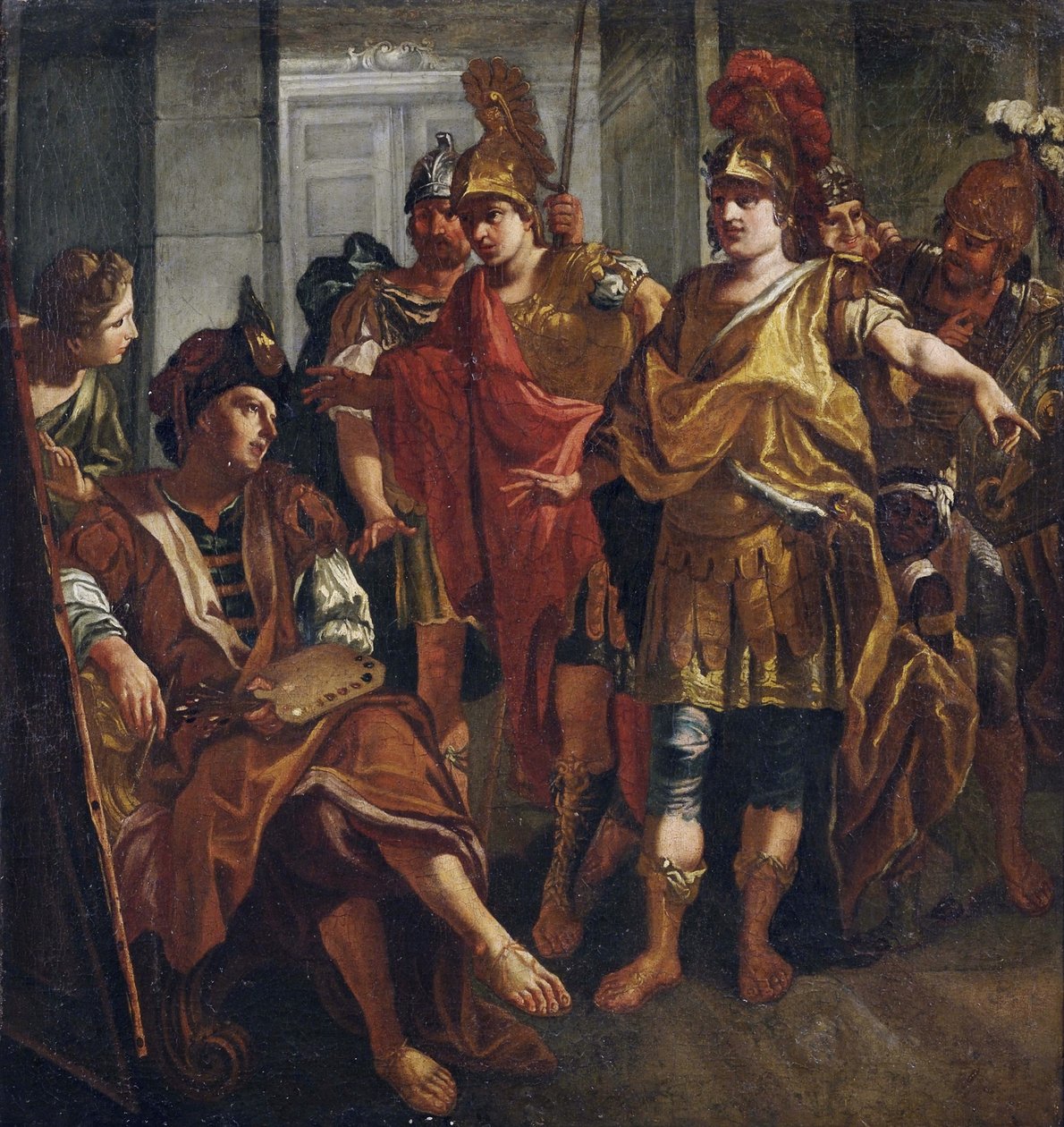 Alexander de Grote en Apelles door Unbekannt Unbekannt