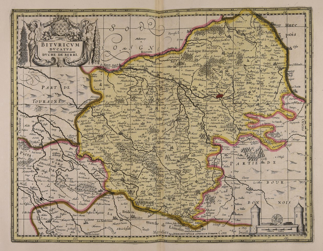 Bituricum ducatus = Hertogdom Berri door Unbekannt Unbekannt