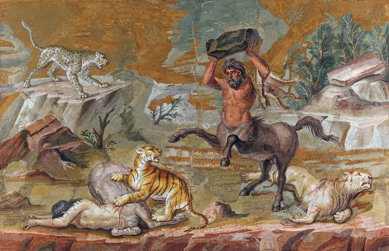 Centaur mozaïek door Unbekannt Unbekannt